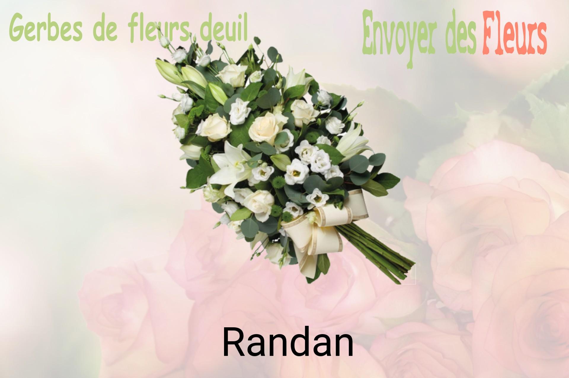 Gerbe de fleurs de deuil livrée à Randan